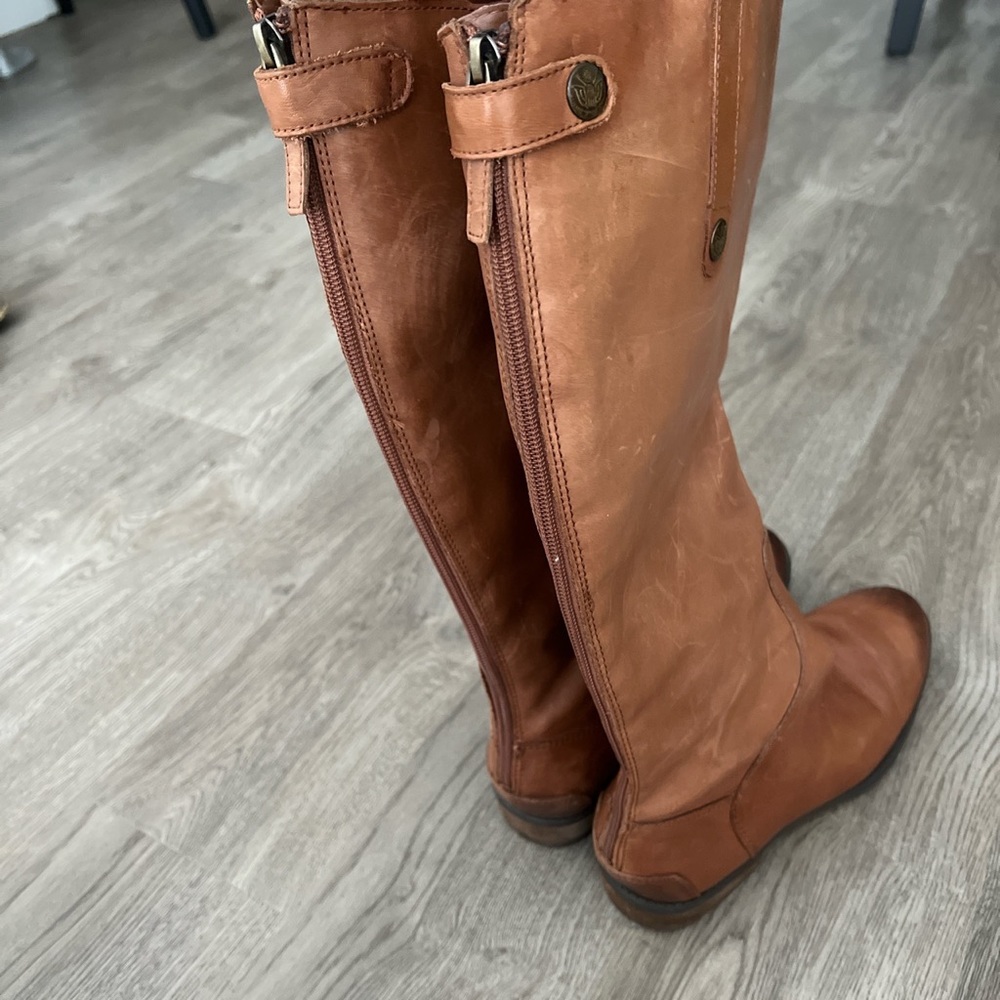 Sam Edelman Riding Zip Up Brown Boot - Picture 4 of 5